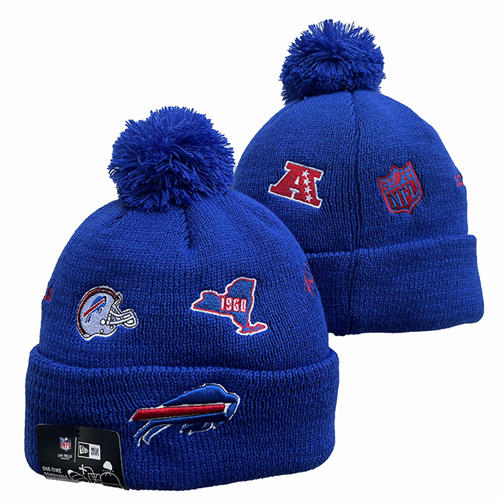 NFL Buffalo Bills Royal 1960 Cuffed Pom Knit Hat YD2503212 (6)