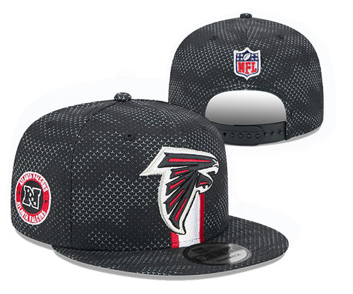 NFL Atlanta Falcons Black Sideline NFC Snapback Hat YD2503211 (2)