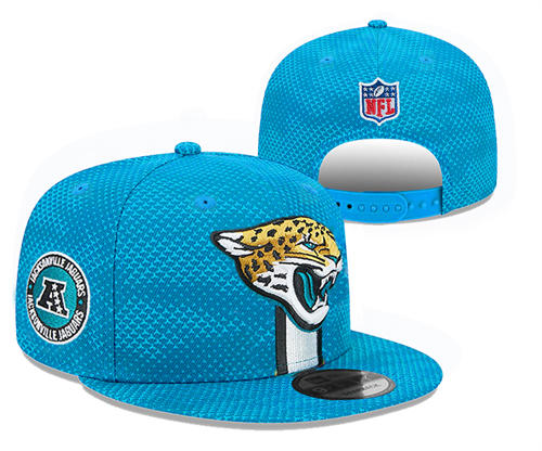NFL Jacksonville Jaguars teal Sideline AFC Snapback Hat YD2503211 (3)