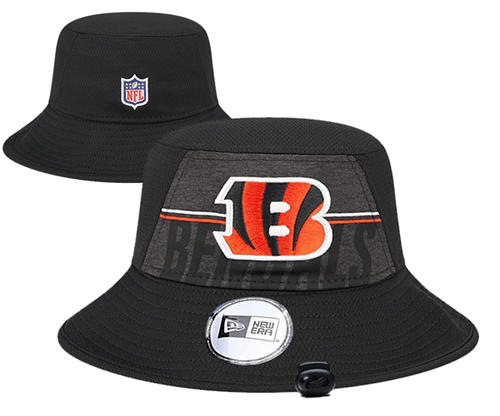 NFL Cincinnati Bengals Black relex logo Bucket Hat YD2503211 (11)