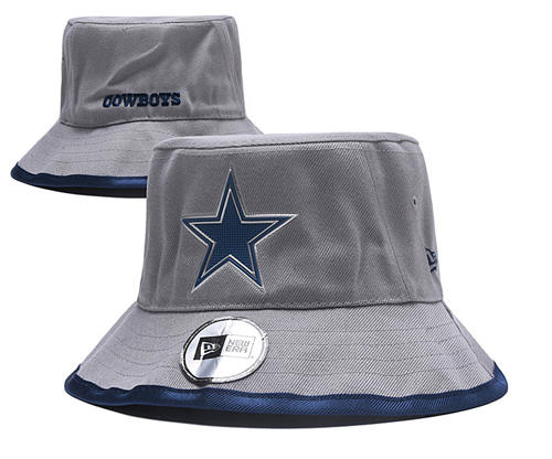 NFL Dallas Cowboys gray Bucket Hat YD2503211 (19)