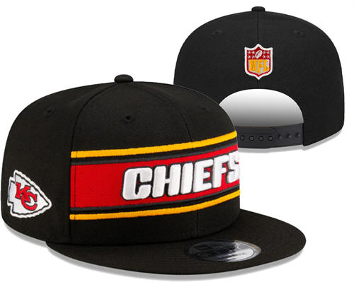 NFL Kansas City Chiefs Black Classics Snapback Hat YD2503211 (5)
