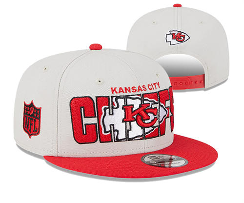 NFL Kansas City Chiefs red gray colorful Snapback Hat YD2503211 (7)