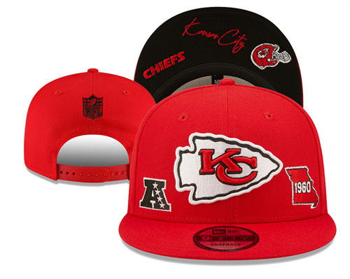 NFL Kansas City Chiefs red 1960 Anniversary Snapback Hat YD2503211 (14)