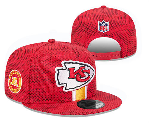 NFL Kansas City Chiefs red Sideline  AFC Snapback Hat YD2503211 (12)