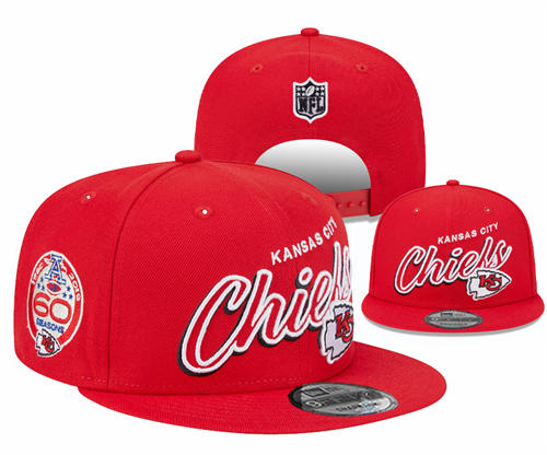 NFL Kansas City Chiefs red  60TH Anniversary Legacy True Snapback Hat YD2503211 (10)