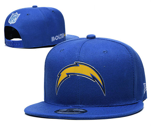 NFL Los Angeles Chargers Royal Snapback Hat YD2503211 (1)
