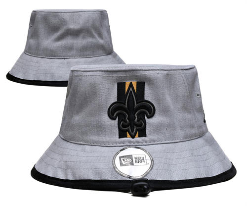 NFL New Orleans Saints gray Bucket Hat YD2503211 (8)