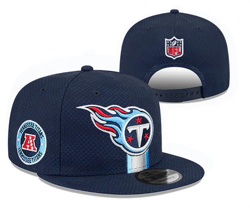 NFL Tennessee Titans navy sideline AFC Snapback Hat YD2503211 (2)