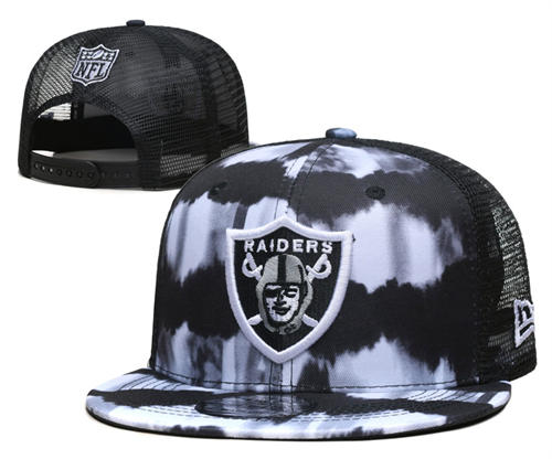 NFL Las Vegas Raiders white black colorful Snapback Hat YD2503211 (5)