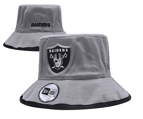 NFL Las Vegas Raiders gray Bucket Hat YD2503211 (11)