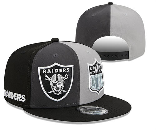 NFL Las Vegas Raiders Black Smokey Gray multi-coloured Snapback Hat YD2503211 (25)