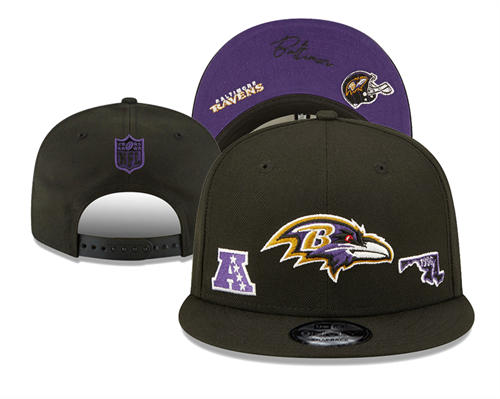 NFL Baltimore Ravens Snapback Hat YD2503211 (4)