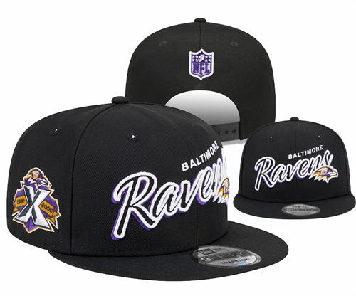 NFL Baltimore Ravens black Legacy True Snapback Hat YD2503211 (12)