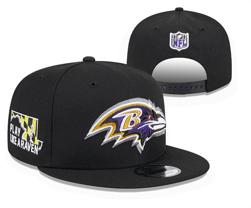 NFL Baltimore Ravens Black Play Like Araven Snapback Hat YD2503211 (6)