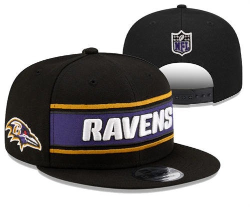 NFL Baltimore Ravens Black Classics Snapback Hat YD2503211 (7)
