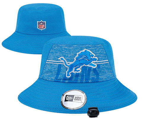 NFL Detroit Lions Blue Relex logo bucket Hat YD2503211 (1)