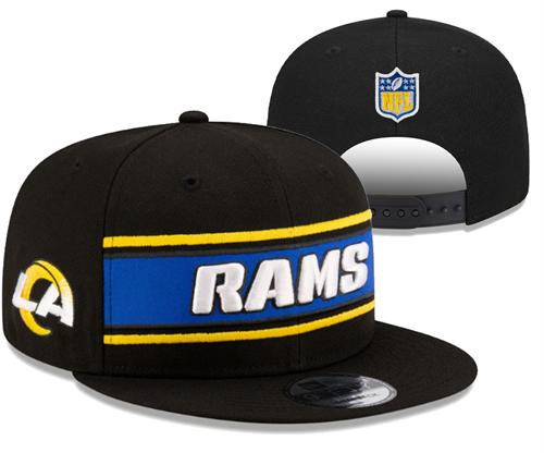 NFL Los Angeles Rams Black Classics Snapback Hat YD2503211 (12)