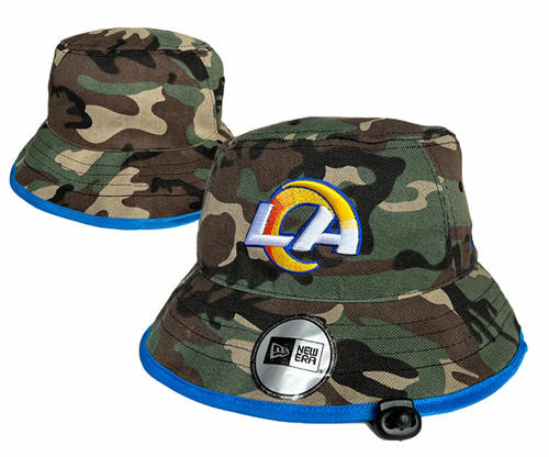 NFL Los Angeles Rams Camo embroidered Bucket Hat YD2503211 (3)