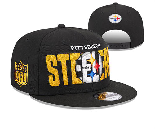 NFL Pittsburgh Steelers Black colorful Snapback Hat YD2503211 (17)