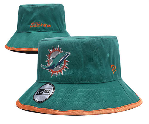 NFL Miami Dolphins aqua Bucket Hat YD2503211 (10)
