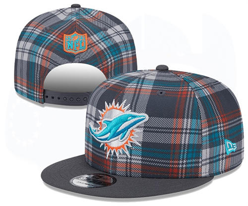 NFL Miami Dolphins camo grid Snapback Hat YD2503211 (13)