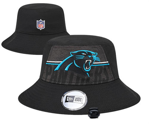 NFL Carolina Panthers Black Relex logo Bucket Hat YD2503211 (1)