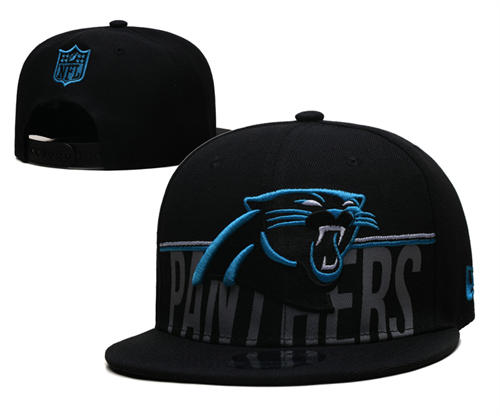 Carolina Panthers Black relex logo Snapback Hat GS2504043 (3)