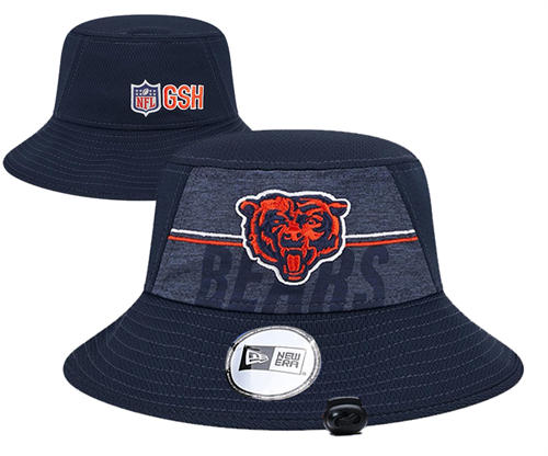 NFL Chicago Bears navy relex logo bucket Hat YD2503211 (10)