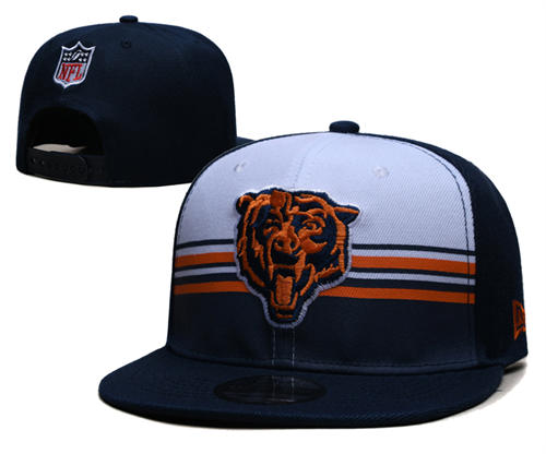 Chicago Bears navy white with strip Snapback Cap GS254043 (1)