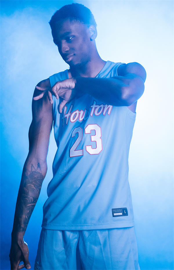 Mens Youth Houston Cougars #23 Terrance Arceneaux 2025 Blue Special Basketball Game Jersey