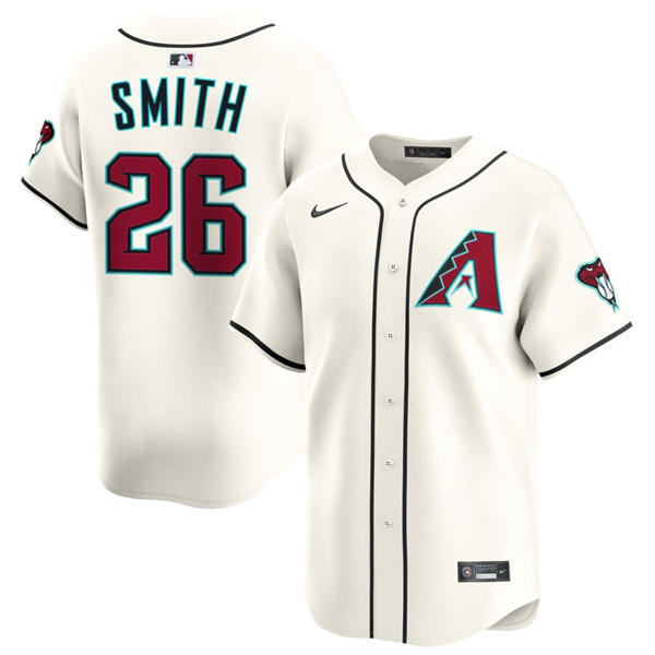 Mens Arizona Diamondbacks #26 Pavin Smith Nike Home Cream Limited Jersey