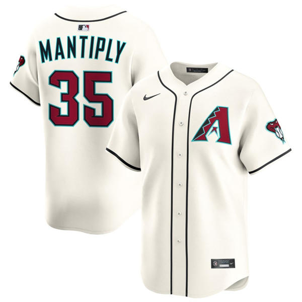 Mens Arizona Diamondbacks #35 Joe Mantiply Nike Home Cream Limited Jersey