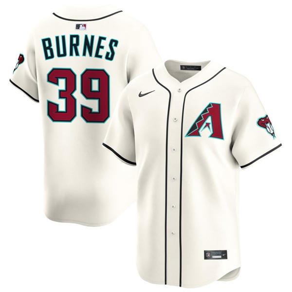 Mens Arizona Diamondbacks #39 Corbin Burnes Nike Home Cream Limited Jersey