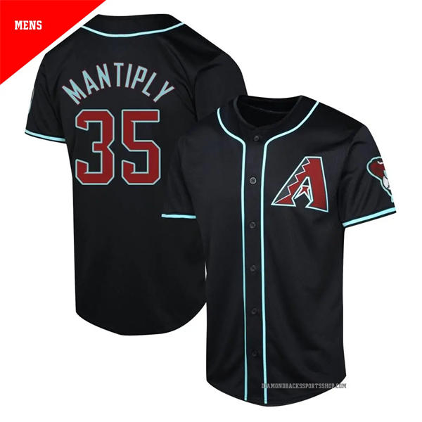 Mens Arizona Diamondbacks #35 Joe Mantiply Nike Black Alternate Limited Jersey