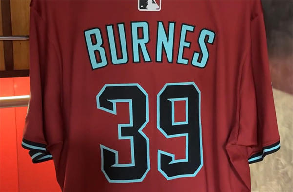 Mens Arizona Diamondbacks #39 Corbin Burnes Nike Crimson Alternate Limited Jersey
