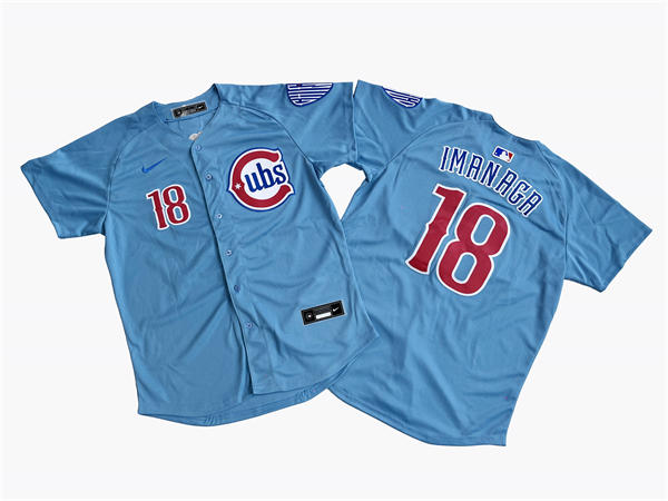 Mens Chicago Cubs #18 Shota Imanaga Nike Blue Alternate Limited Jersey
