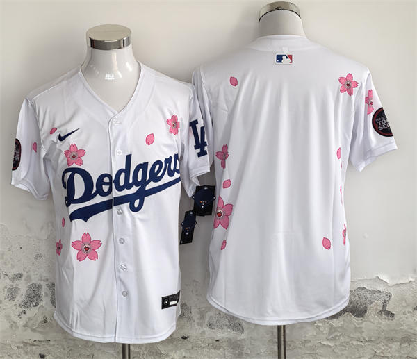 Mens Los Angeles Dodgers Nike 2025 MLB World Tour Tokyo Series Home White  Limited Jersey