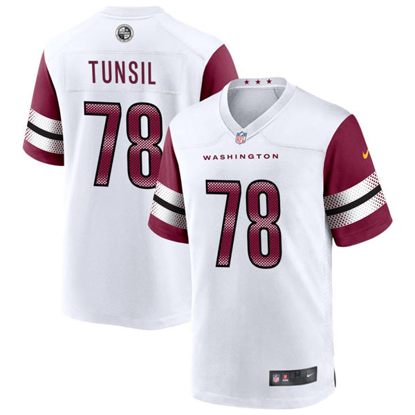 Mens Washington Commanders #78 Laremy Tunsil Nike White Away Vapor Limited Jersey