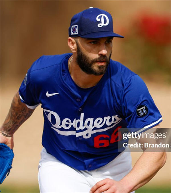 Mens Los Angeles Dodgers #66 Tanner Scott Nike Royal Alternate Elited Player Jersey