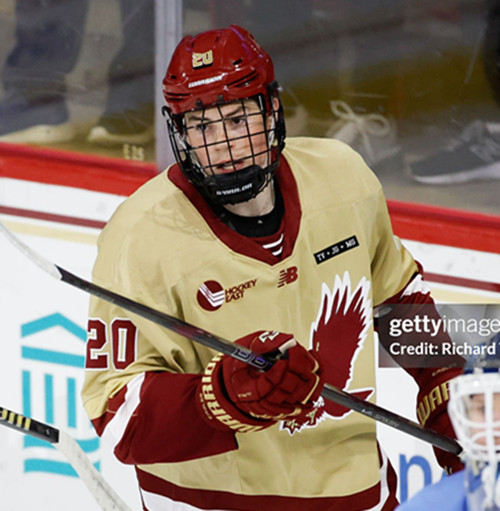 Mens Youth Boston College Eagles #20 Dean Letourneau 2025 Cream College Hockey Game Jersey
