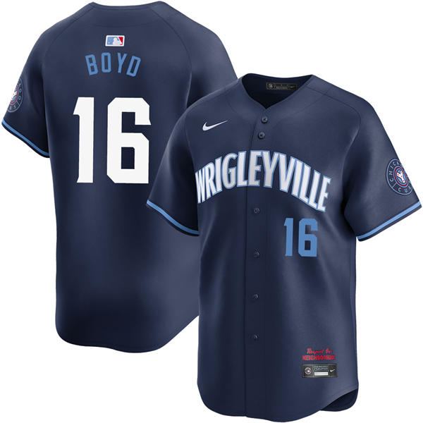 Mens Chicago Cubs #16 Matthew Boyd Navy City Connect Limited Jersey