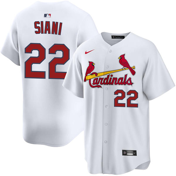 Men's St. Louis Cardinals #22 Michael Siani Nike White Home Limited Jersey