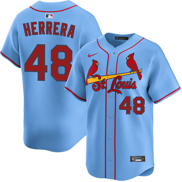 Men's St. Louis Cardinals #48 Ivan Herrera Nike Light Blue Alternate Limited Jersey