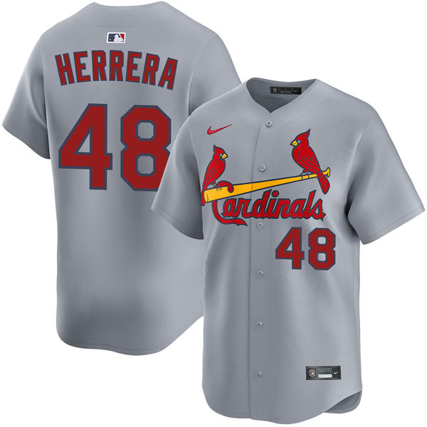 Men's St. Louis Cardinals #48 Ivan Herrera Nike Gray Road Limited Player Jersey