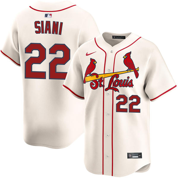 Men's St. Louis Cardinals #22 Michael Siani Nike Cream Alternate Limited Jersey