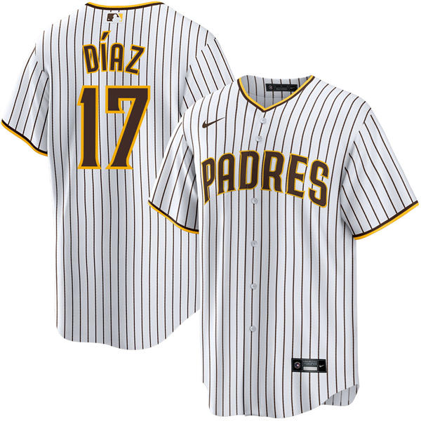 Mens San Diego Padres #17 Elias Diaz Nike Home White Limited Jersey