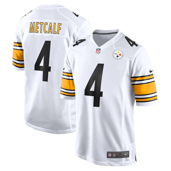 Men's Pittsburgh Steelers #4 DK Metcalf Nike White Vapor F.U.S.E. Limited Jersey