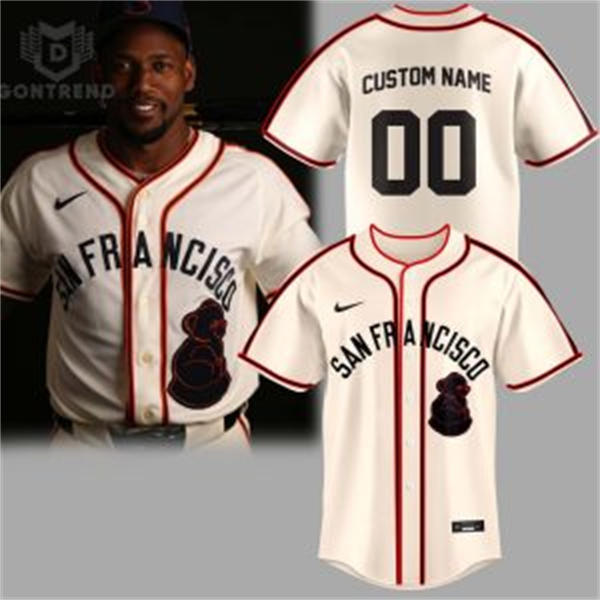Mens Youth San Francisco Giants Custom Nike Cream Rickwood Classic Limited Jersey