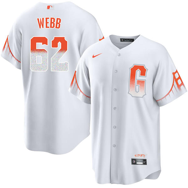 Mens San Francisco Giants #62 Logan Webb Nike White San Francisco City Connect Limited Jersey